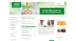 Desktop Screenshot of aok-pflegedienstnavigator.de